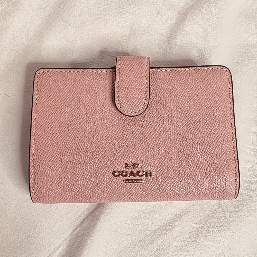 Coach Blush Pink Leather Wallet